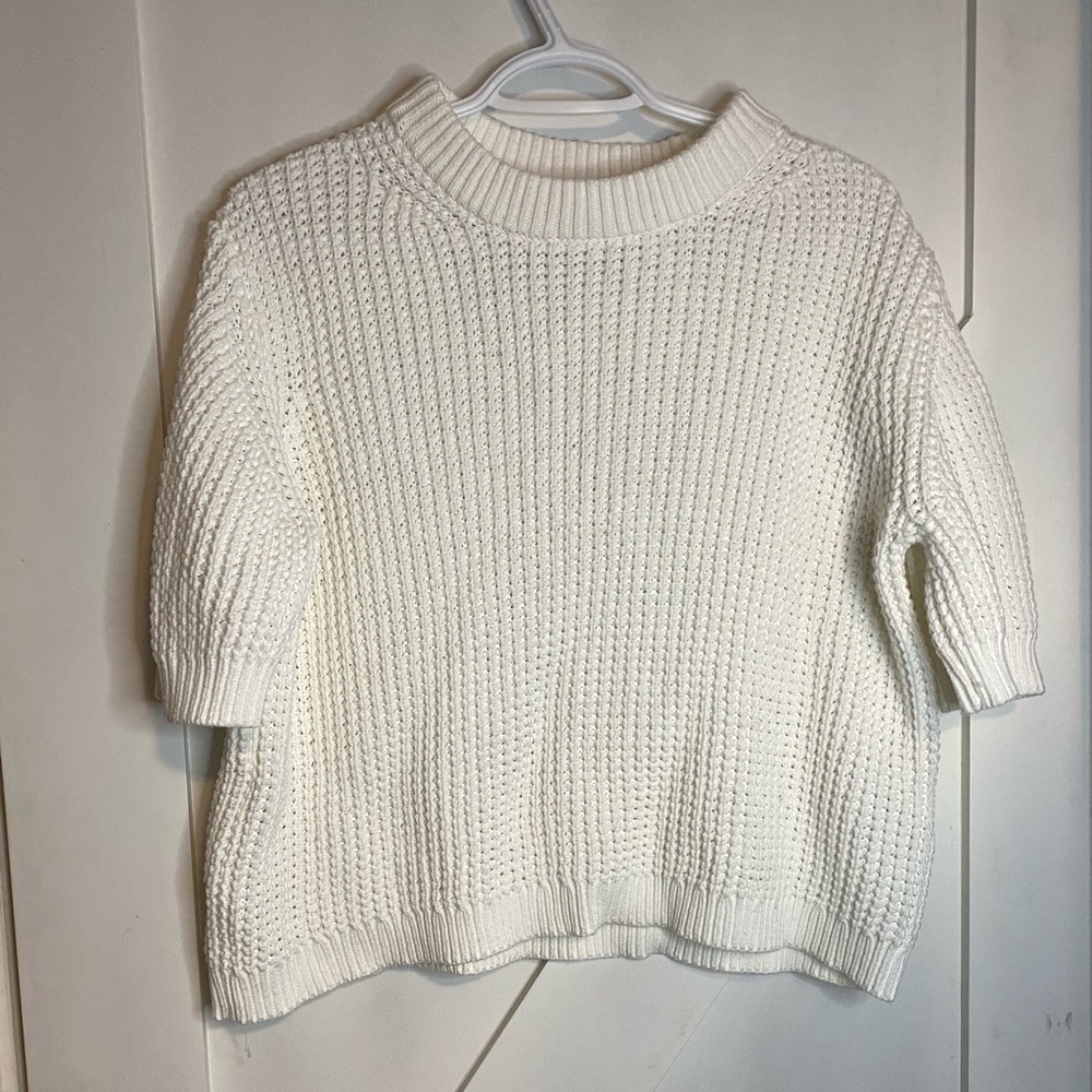 French Connection White Crew Neck Sweater